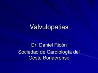 valvulopatias