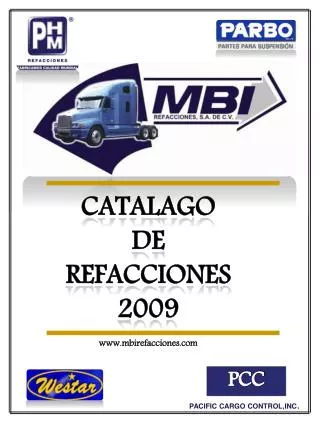 CATALAGO DE REFACCIONES 2009