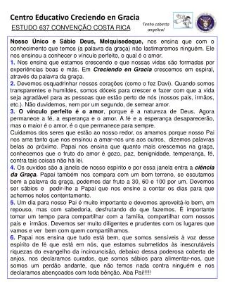 Centro Educativo Creciendo en Gracia