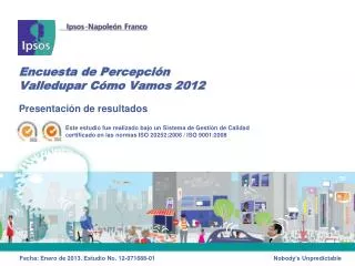 encuesta de percepci n valledupar c mo vamos 2012