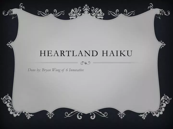 heartland haiku