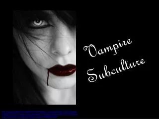 Vampire Subculture