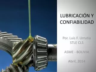 lubricaci n y confiabilidad
