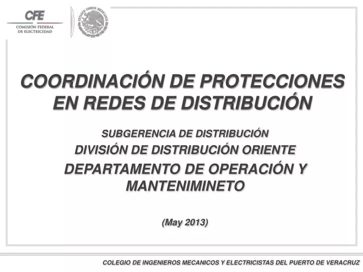 coordinaci n de protecciones en redes de distribuci n