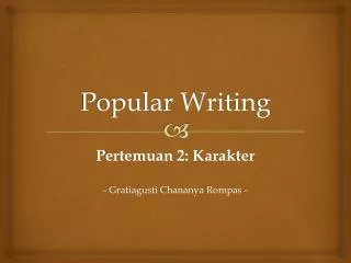 popular writing