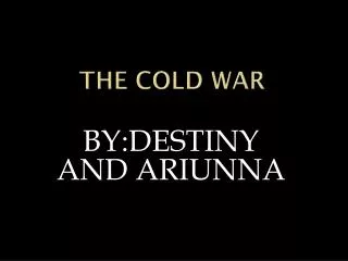 THE COLD WAR