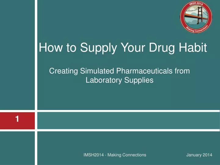 creating simulated pharmaceuticals from laboratory supplies