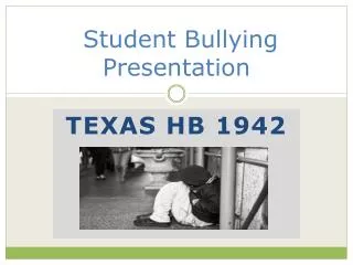 Student Bullying Presentation