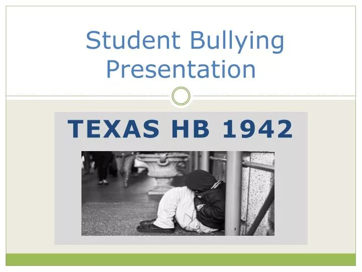 student bullying presentation