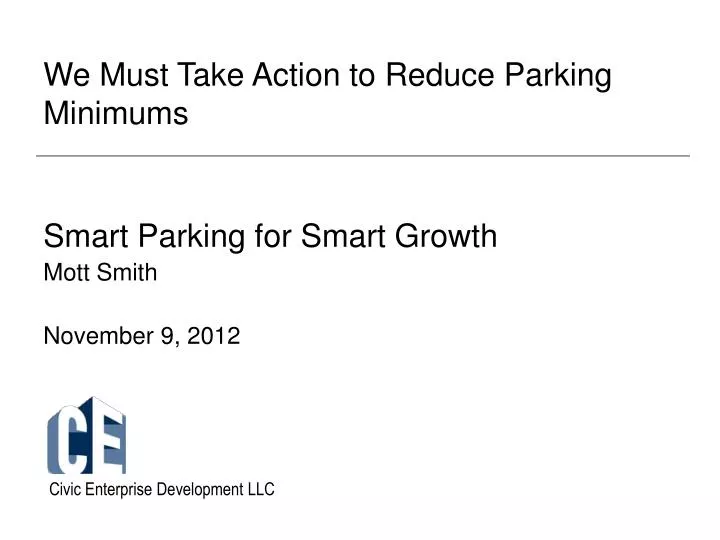we must take action to reduce parking minimums