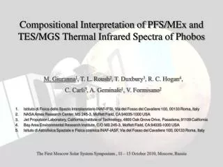 Compositional Interpretation of PFS/ MEx and TES/MGS Thermal Infrared Spectra of Phobos