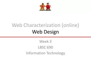 Web Characterization (online) Web Design
