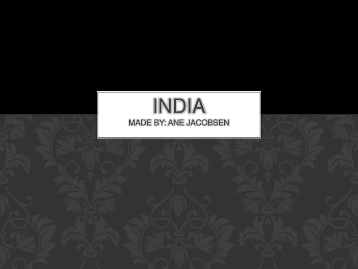 india made by ane jacobsen