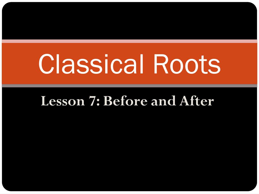 PPT - Understanding Classical Roots: The Prefixes 