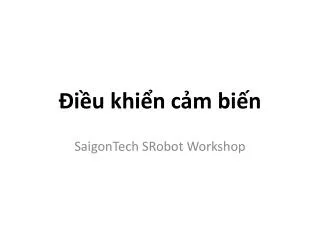 Điều khiển cảm biến