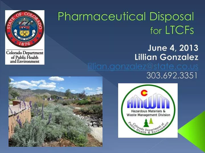pharmaceutical disposal for ltcfs