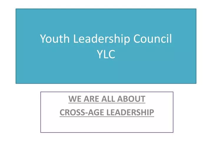 youth leadership council ylc
