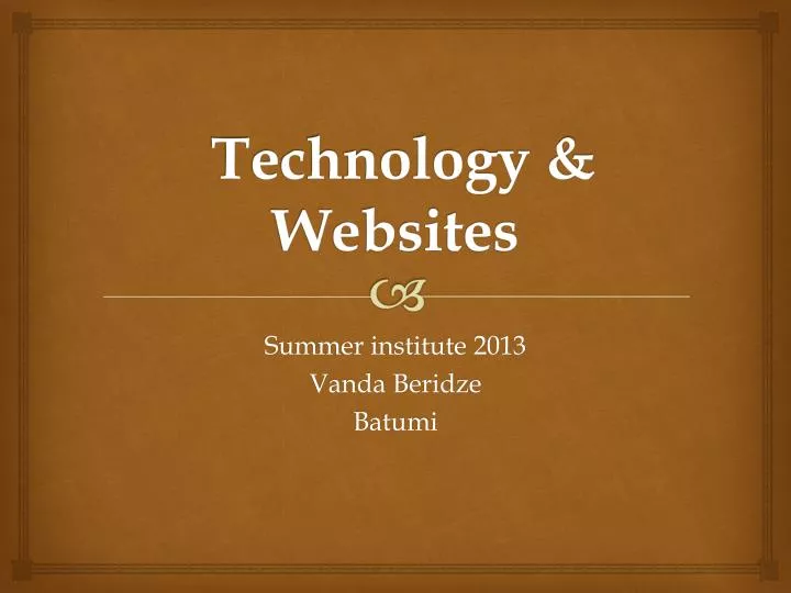 technology websites