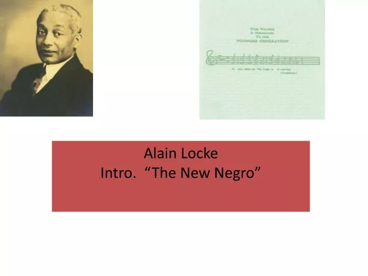 alain locke intro the new negro