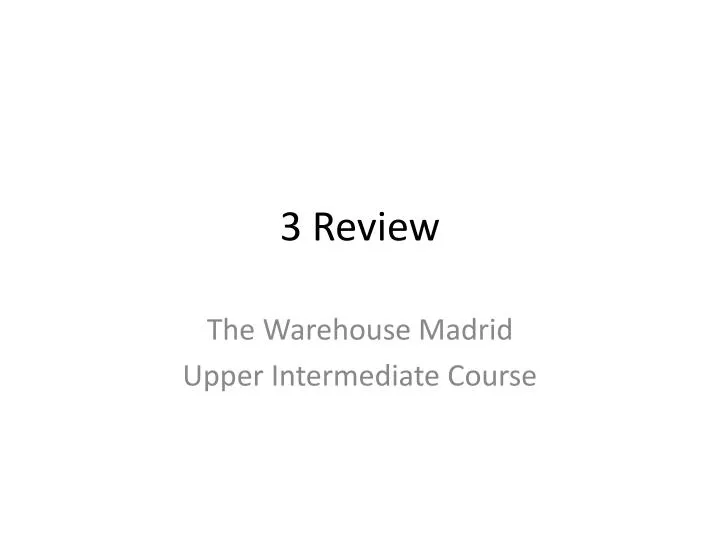 3 review