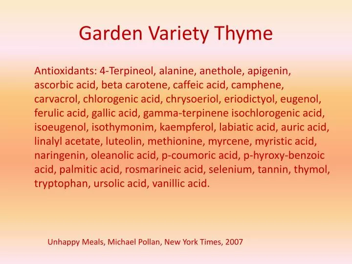 garden variety thyme