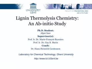 Lignin Thermolysis Chemistry: An Ab-initio Study