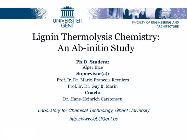 lignin thermolysis chemistry an ab initio study