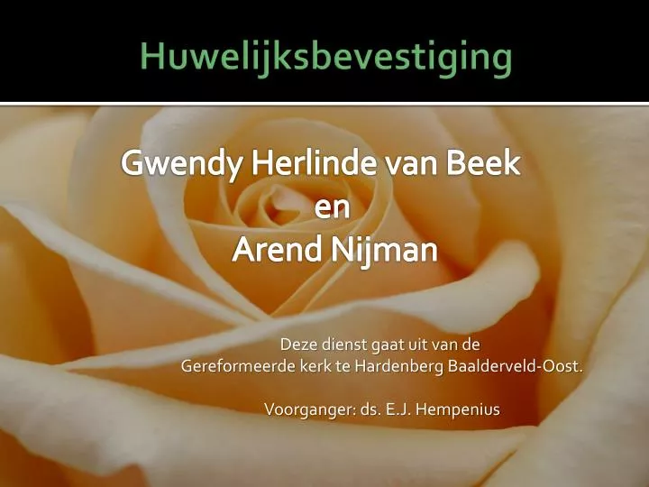 huwelijksbevestiging