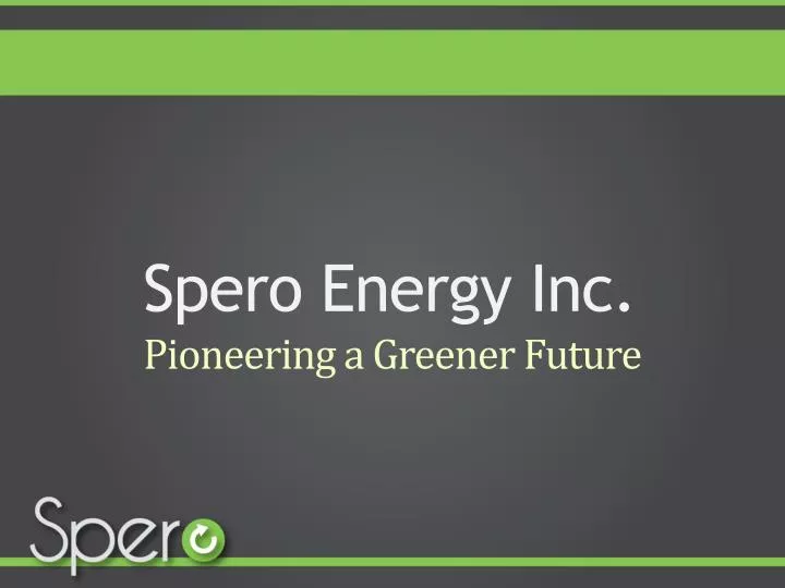 spero energy inc pioneering a greener future