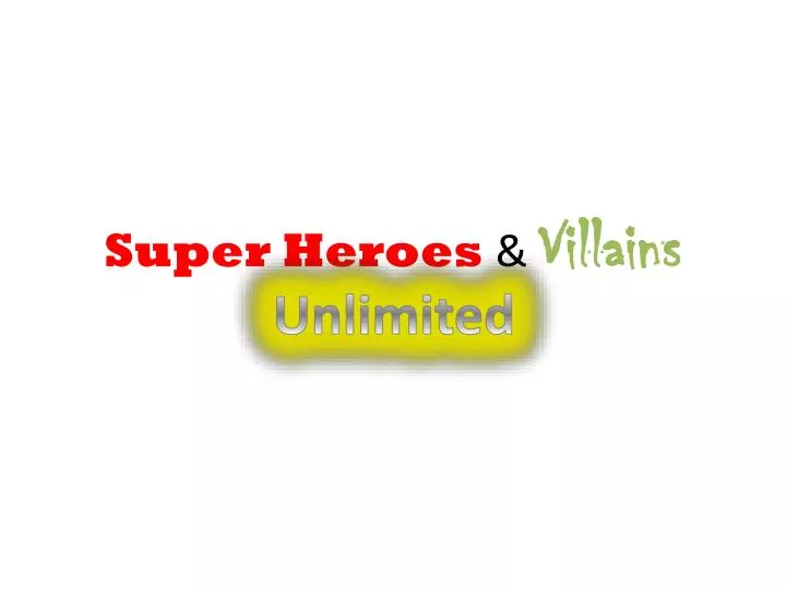 super heroes villains