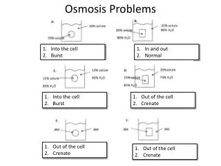 Osmosis Problems