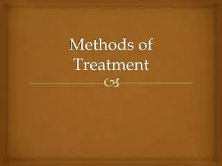 Methods of Treatment