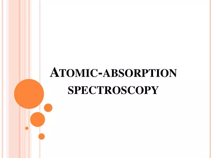 atomic absorption spectroscopy