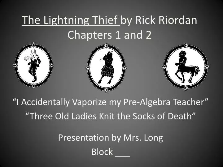 the lightning thief by rick riordan chapters 1 and 2