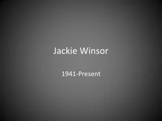 Jackie Winsor