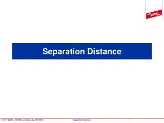 Separation Distance