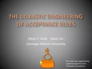 The Doxastic engineering of acceptance rules