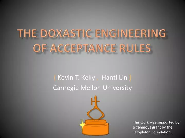 the doxastic engineering of acceptance rules