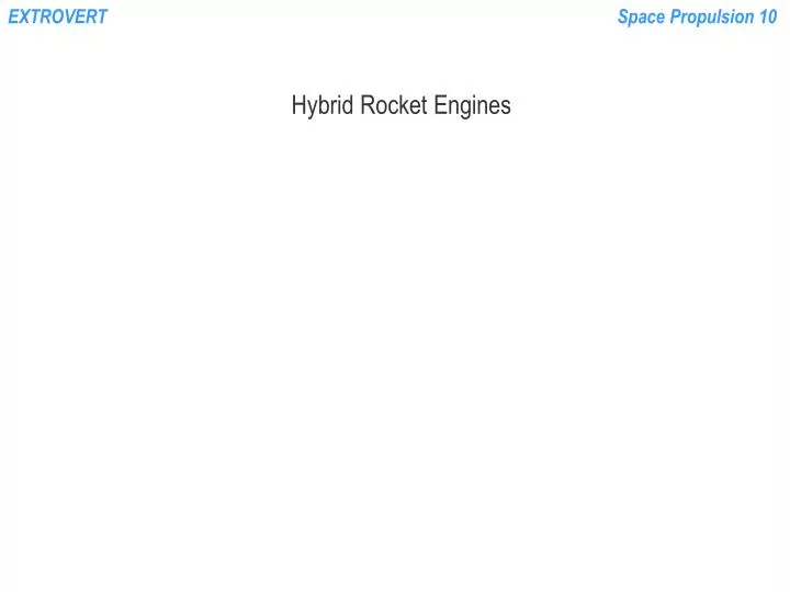 hybrid rocket engines