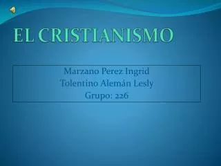 el cristianismo