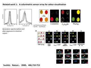 Related work 1 ? A colorimetric sensor array for odour visualization