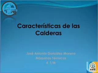 caracter sticas de las calderas
