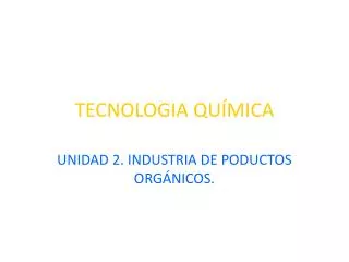 tecnologia qu mica