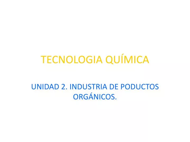 tecnologia qu mica