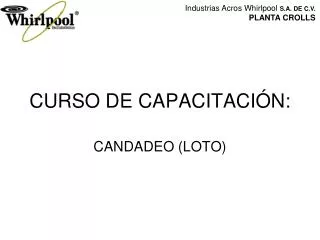 curso de capacitaci n