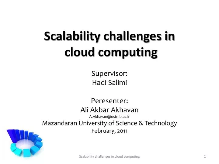 scalability challenges in cloud computing