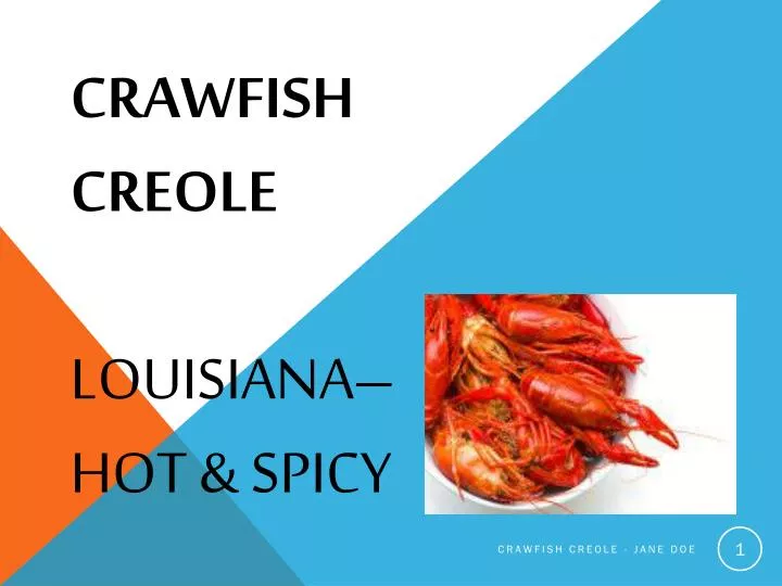 crawfish creole louisiana hot spicy