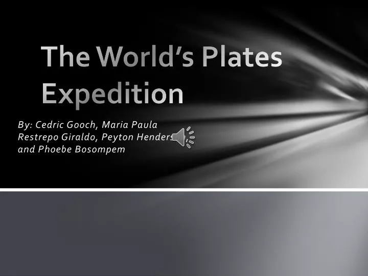 the world s plates expedition