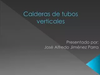 calderas de tubos verticales