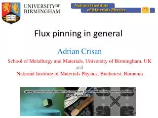 Flux pinning in general